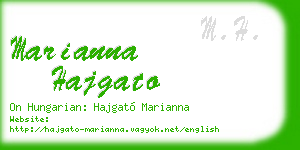 marianna hajgato business card